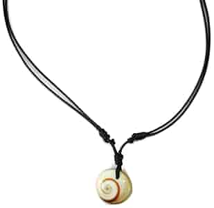 Moose546 Shiva Eye Pendant Adjustable black Necklace Cord N